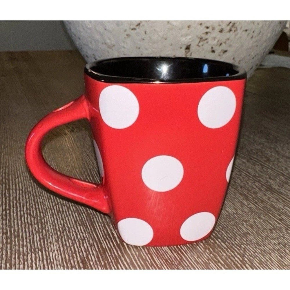 Disney Minnie Mouse‎ Red Polka Dot Coffee Tea Mug- no spoon